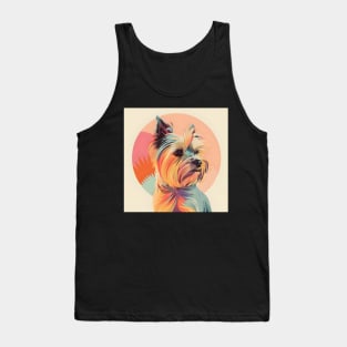 Retro Silky Terrier: Pastel Pup Revival Tank Top